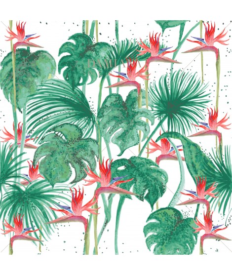 Vzorec JUNGLE Strelizia