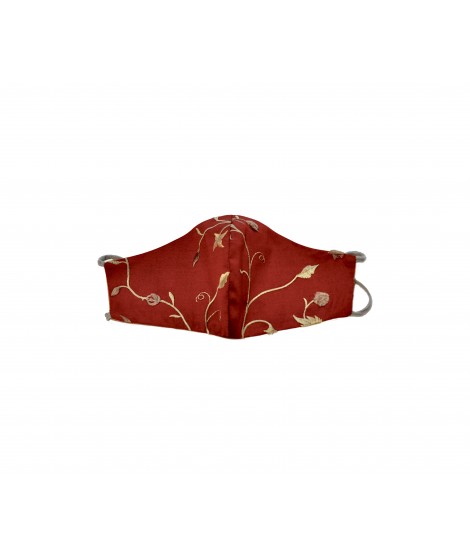 Face mask SILK -Red