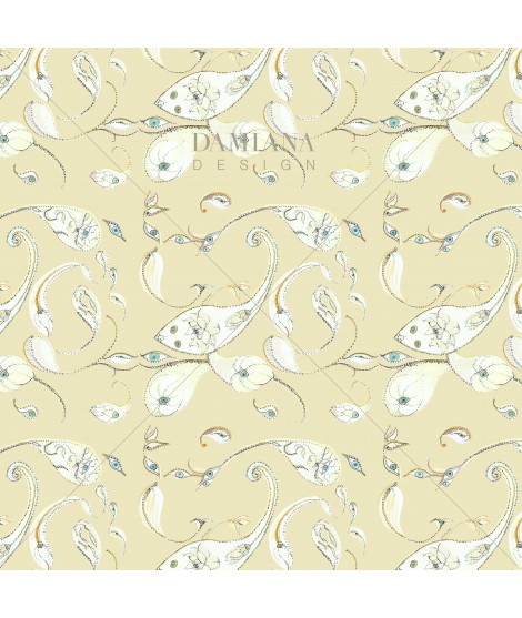 Vzorec PAISLEY Vanilla